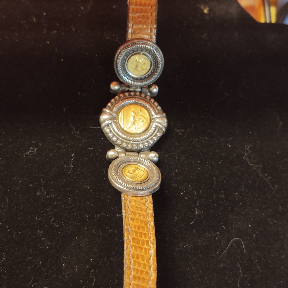 Vintage Leather Bracelet 8"